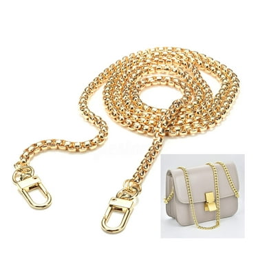 Metal with PU Leather Bag Chain Strap Replacement for Purse Handbag Shoulder Bag
